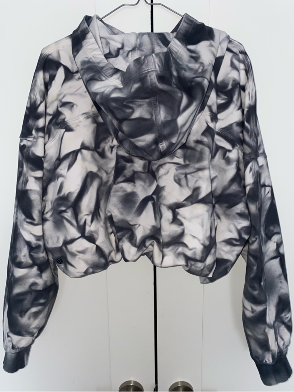 Rare Lululemon LA All Yours Bubble Hem Hoodie Size 10 Deep Coal Wash Wave - Picture 3 of 6